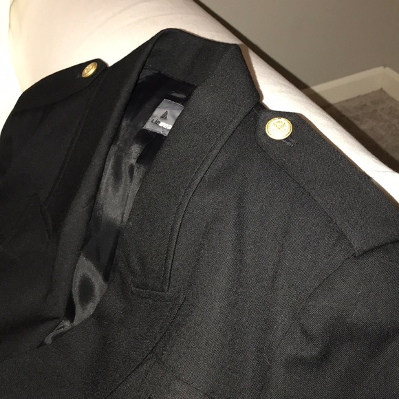 ⚜️SOLD⚜️Black Blazer Military Style - Picture 5 of 6